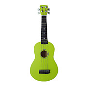 (Verde) Ukulele Soprano Basswood con / bolso / Cadena de Selecciones