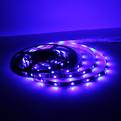 5m 5W 300x3528 smd blått lys Fleksibel LED strip lampe (dc 12v)