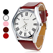 unisex pu analogico al quarzo orologio da polso (colori assortiti)
