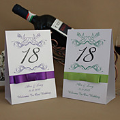 Elegant Lovebirds  Table Number Card (Set of 10)