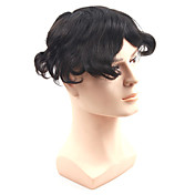 100% Indian Remy Hair droite courte Mens Toupee
