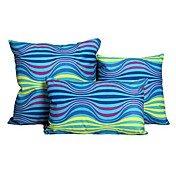 conjunto de 3 romântico azul poliéster fronha decorativo