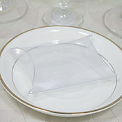 favore scatola trasparente a forma di cuscino (set di 12)
