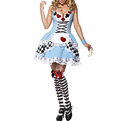 Sexy Fancy Blå kjole Halloween kostume Askepot Maid (2Pieces)
