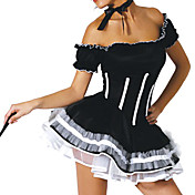 Sexy femmes adultes Pucelle Noir Halloween Costume (2 pièces)