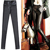 imitert skinn mager leggings