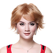 Capless Top Qualidade 100% cabelo humano peruca loira Super Fashion Short