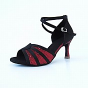 Customized Women's Satin Arch Strap Latin / Ballroom Dance Shoes