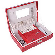 Beautiful Square-shaped Leatherette Women's Jewelry Box(More Colors)