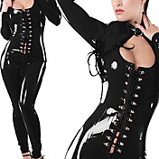 Stretch Catsuit Halloween Costume Body wetlook Suit (1Pieces)