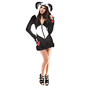 Femmes Sexy animale Noir Blanc Deluxe Panda Bear Costumes d'Halloween