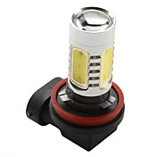 H8 7.5W 600LM 7000-8000K Blanco Bombilla LED de alta potencia para lámparas de coche (12V DC)