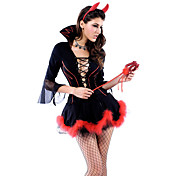 Sexy voksne kvinner Devil Dress Halloween Costume (3Pieces)