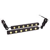 3.2W 6 - Car Light LED Daylight em White (6060 IP65, Vem em um par, Lumen (LM) 210, temperatura de cor 6000-6500K, 12V)