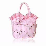 Unieke zijde avondtasje / bovenste handgreep Bag met Bloem (meer kleuren)