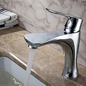 Sprinkle® by Lightinthebox - Contemporary Solid Brass Bathroom Sink Faucet (Chrome Finish)