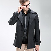 ombro casaco de tweed pad