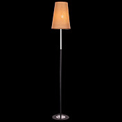 60W Comtemporary Orange Floor Light with 1 Light in Chrome Finish