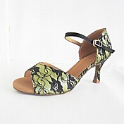 cinta mulheres personalizadas de tornozelo rendas latin / sapatos de dança de salão com fivela (mais cores)