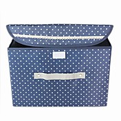 jolie boîte de rangement en coton à pois