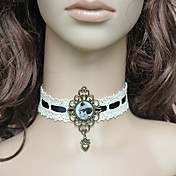 Handmade White Lace Retro Style Aristocrat Lolita Necklace