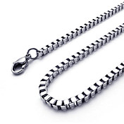 titanio uomini Collana in acciaio (50.8 * 0.2 * 0,2 centimetri)