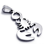 Men's Steel Scorpion Pendant(Free Chain)(4.5*2.6*.2CM)