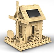 Solar DIY Stuk speelgoed - Zonne Houten Huis