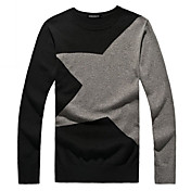 Herre Slim rund krave sweater