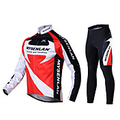 MYSENLAN Men's Fall and Winter Style Cycling Suits with Dual Side Fleece