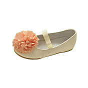 Kids' Leatherette Flat Heel Flats With Chiffon Flower Party/Evening Shoes