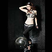 Modern Fashion Silver Spandex Sexy Uniform(3 Pieces)