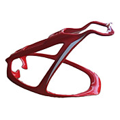 Cykling 3K Weave Carbon Fiber Bottle Cage (Rød)