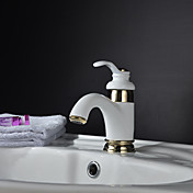 Contemporary Single Handle Centerset Painting Finish Bathroom Sink Faucet