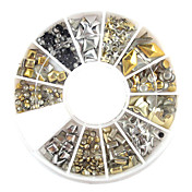 1pcs Metall Farbe Nail Decorations