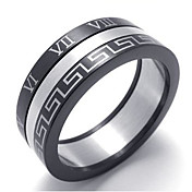 mannen stalen titanium ring