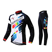 MYSENLAN Women's Fall and Winter Style Cycling Suits with Dual Side Fleece