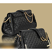 kvinners kjeden diamant sjekk crossbody bag