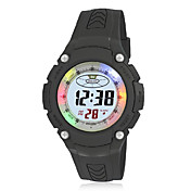Unisex Chronograph And Water Resistant PU Digital Automatic Casual Watch