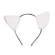 Bianco gatto orecchie Halloween Archetto (1 pezzo)