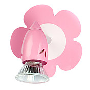 50W Contemporary Iron Children Wall Light med 1 Lys i Floral Design