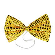Yellow Sequins Bow Halloween Cravat(1 piece)