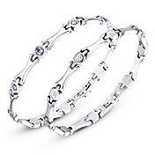 En forme d'os santé bracelet en titane (SB19)