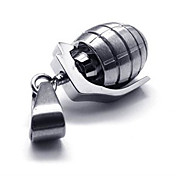 Titanium Grenade Pendant(Free Chain)(2.3*1.4*1.2CM)