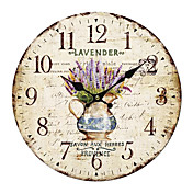 Country Floral Wall Clock
