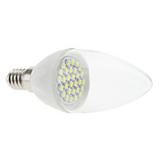 E14 2W 30x3528 SMD 180-210LM 6000-6500K Natural White Light LED Candle Bulb (85-265V)