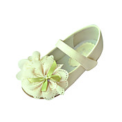Enfants en simili-cuir plat talon fermé orteils avec le parti Fleur / Soirée Chaussures (Plus de couleurs)