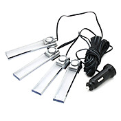 4 stuks Blauw LED auto interieur dash decoratieve Floor Light