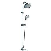 Zeitgenössische Centerset Wandhalterung Edelstahl Dusche Wasserhahn Chrom-Finish