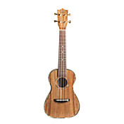 Koa Pili Koko - (Ac-c-DLX) Alt fast Koa Abalone Binding Concert Ukulele med Bag / Rem